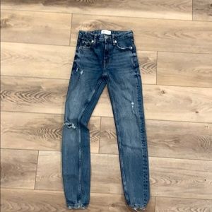 Skinny Zara distressed jeans